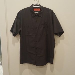 Black mens button down